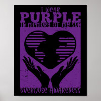 Je Porte Le Violet En Mémoire De Mon Fils - Surdos