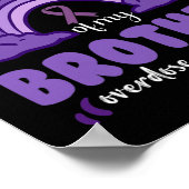 Poster Je porte le violet en mémoire de mon frère Overdos (Coin)