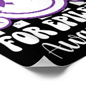 Poster Je Porte Le Violet Pour La Sensibilisation À L'Épi (Coin)