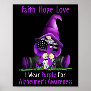 Poster Je Porte Le Violet Pour La Sensibilisation Heimerh