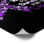 Poster Je Porte Le Violet Pour L'Overdose Du Papillon Des (Coin)