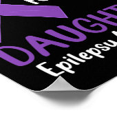Poster Je porte le violet pour ma fille Epilepsie Sensibi (Coin)