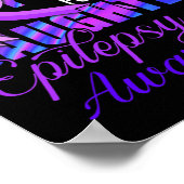 Poster Je porte le violet pour ma fille - Sensibilisation (Coin)