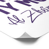 Poster Je porte le violet pour ma mère La conscience d'Al (Coin)