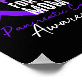 Poster Je Porte Le Violet Pour Ma Mère Sensibilisation Au (Coin)