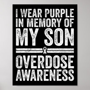 Poster Je Porte Le Violet Pour Mon Fils Drogue Surdose