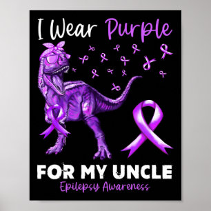 Poster Je Porte Le Violet Pour Mon Oncle Epilepsy Awarene