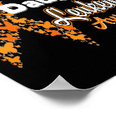 Poster Je porte l'orange pour ma fille Sensibilisation à  (Coin)