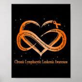 Poster Je Porte Orange Pour La Leucémie Lymphocytique Chr (Devant)