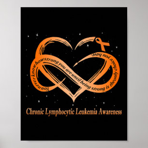 Poster Je Porte Orange Pour La Leucémie Lymphocytique Chr