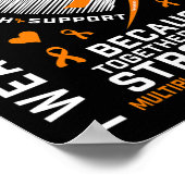 Poster Je Porte Orange Pour Mon Fils Sclérose En Plaques (Coin)