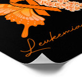 Poster Je porte Orange pour mon Frère - Leucémie (Coin)