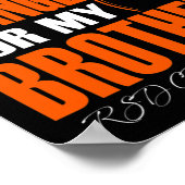 Poster Je Porte Orange Pour Mon Frère Rsd Crps Sensibilis (Coin)