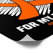 Poster Je Porte Orange Pour Mon Frère Rsdcrps Sensibilisa (Coin)