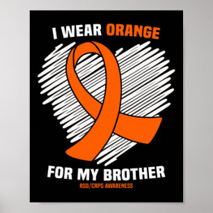 Poster Je Porte Orange Pour Mon Frère Rsdcrps Sensibilisa