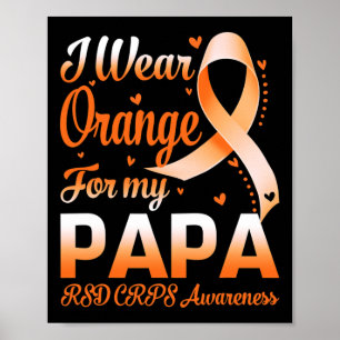 Poster Je Porte Orange Pour Mon Papa Rsd Crps Sensibilisa