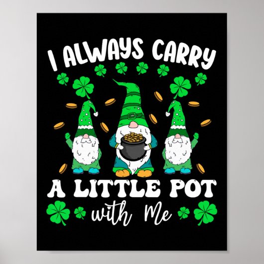 Poster Je Porte Toujours Un Petit Pot Avec Moi Hommes St  (Devant)