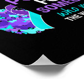 Poster Je Porte Turquoise & ; Purple Pour Quelqu'Un Aw (Coin)