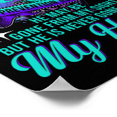 Poster Je Porte Turquoise Et Violet Pour Mon Fils Suicide (Coin)