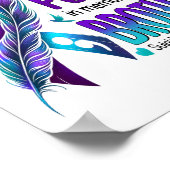 Poster Je Porte Turquoise Et Violet Pour Mon Frère Suicid (Coin)