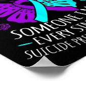 Poster Je Porte Turquoise Et Violet Pour Quelqu'Un Que Je (Coin)