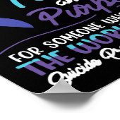 Poster Je Porte Turquoise Et Violet Pour Quelqu'Un Qui Ve (Coin)