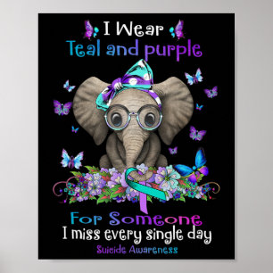 Poster Je Porte Un Éléphant De Sensibilisation Au Suicide
