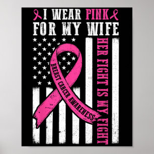 Poster Je Porte Une Femme Rose Cancer Du Sein Sa Lutte Es