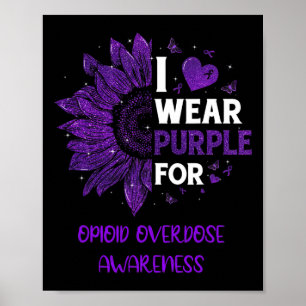 Poster Je Porte Une Sensibilisation À La Surdose D'Opioïd
