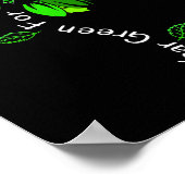 Poster Je Porte Vert Pour Sensibilisation À La Santé Ment (Coin)