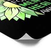 Poster Je Porte Vert Pour Sensibilisation À La Santé Ment (Coin)