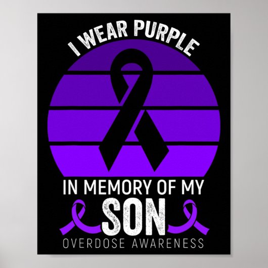 Poster Je Porte Violet Surdose Conscience Violet Ribbon S (Devant)