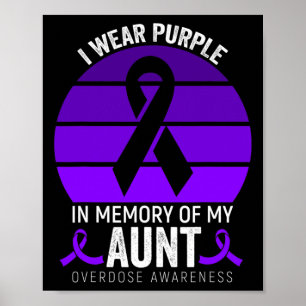 Poster Je Porte Violet Surdose Sensibilisation Ribbon Vio