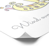 Poster Je pour Iuana initiale gribouillis nom d'art signi (Coin)