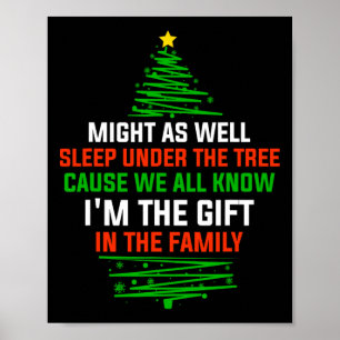 Poster Je pourrais aussi bien dormir sous l'arbre Je suis