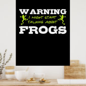 Poster Je Pourrais Commencer À Parler De Grenouilles (Cuisine)