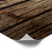 Poster Je préfère être en train de pêcher Bois vieilli (Coin)