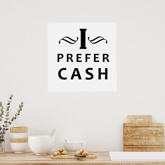 Poster Je préfère l'argent (Cuisine)