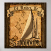 Poster Je préfère naviguer (Devant)