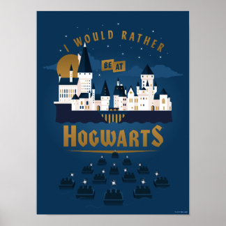 Poster Je Préférerais Être À HOGWARTS™ Abstrait Boat Ride