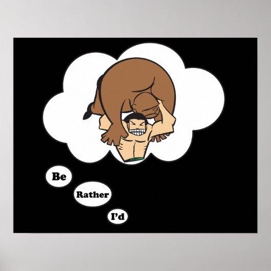 Poster Je préférerais être Lutte 2 (Devant)