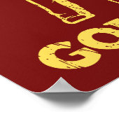 Poster Je Préférerais Faire Du Golf Amoureux Du Golf (Coin)