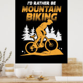 Poster Je Préférerais Faire Du VTT (Cuisine)