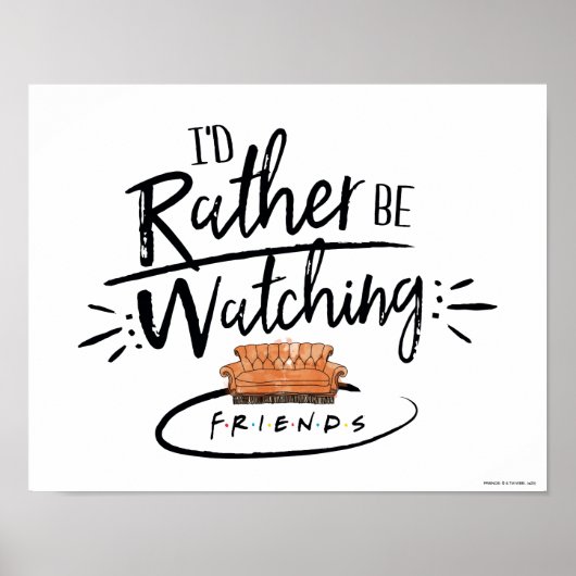 Poster Je préférerais regarder FRIENDSMC (Devant)
