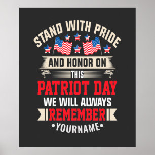 Poster Je prends la défense du drapeau pour honorer ceux