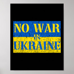 Poster Je Prends Position Avec L'Ukraine Aucune Guerre En