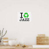 Poster Je Recycle Le Jazz (Cuisine)