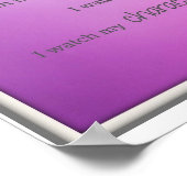 Poster Je regarde mes pensées (Coin)