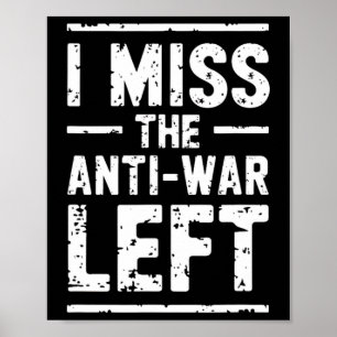Poster Je regrette la gauchiste anti-guerre militante de
