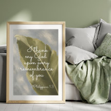 JE REMERCIE MON DIEU | Philippiens 1:3 | Cadeau po